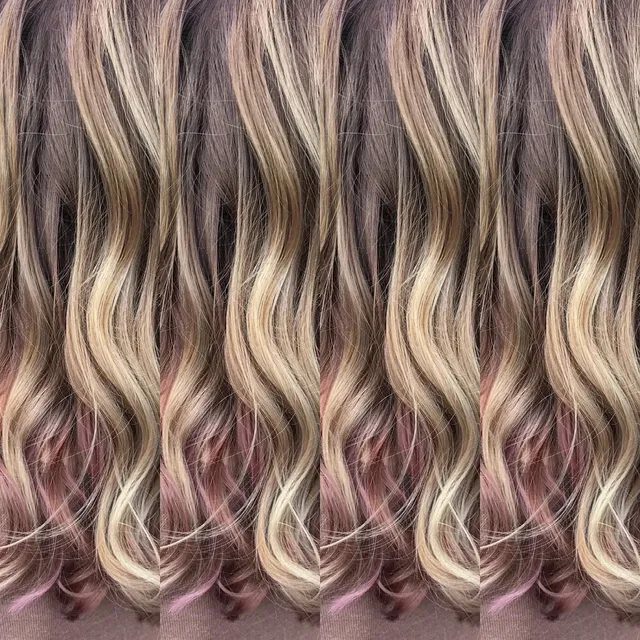 Balayage in Rosétönen